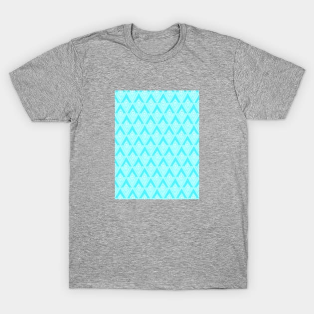 Turquoise Mosaic Tiles T-Shirt by Obstinate and Literate